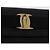 Portafoglio lungo Vala in pelle nero e oro Salvatore Ferragamo Auth 188659A - vista 17