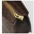 Céline Borsa CELINE Macadam Canvas PVC Pelle Marrone Oro Autentica mr2666 D'oro - vista 10