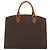 Céline Borsa CELINE Macadam Canvas PVC Pelle Marrone Oro Autentica mr2666 D'oro - vista 2