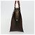 Céline Borsa CELINE Macadam Canvas PVC Pelle Marrone Oro Autentica mr2666 D'oro - vista 4