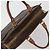 Céline Borsa CELINE Macadam Canvas PVC Pelle Marrone Oro Autentica mr2666 D'oro - vista 6