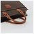 Céline Borsa CELINE Macadam Canvas PVC Pelle Marrone Oro Autentica mr2666 D'oro - vista 7
