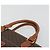 Céline Borsa CELINE Macadam Canvas PVC Pelle Marrone Oro Autentica mr2666 D'oro - vista 8