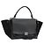 Céline CELINE Borsa Trapeze in pelle e scamosciato nero argento Autentica 186832V