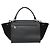 Céline CELINE Borsa Trapeze in pelle e scamosciato nero argento Autentica 186832V - vista 3