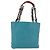 CHANEL Chain Tote Bag Schildpatt-Muster Lammleder Türkisblau CC Auth 187038A