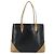 Borsa Tote SAINT LAURENT in pelle Nero Beige Auth 191020 - vista 13
