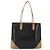 Borsa Tote SAINT LAURENT in pelle Nero Beige Auth 191020 - vista 2