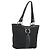 Salvatore Ferragamo Gancini Canvas Tote Bag Schwarz Silber Auth BA13998