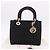 Borsa Christian Dior Lady Delight Canvas 2way Nero Oro Auth 186632SAM D'oro - vista 12