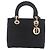 Borsa Christian Dior Lady Delight Canvas 2way Nero Oro Auth 186632SAM D'oro - vista 13