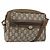 Borsa a tracolla GUCCI GG Plus Supreme PVC Beige Oro Auth bs36024 D'oro