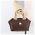 Borsa a Mano MCM Vicetos Logogram Nylon Marrone Oro Auth bs35982A D'oro - vista 23
