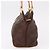 Borsa a Mano MCM Vicetos Logogram Nylon Marrone Oro Auth bs35982A D'oro - vista 3