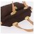Borsa a Mano MCM Vicetos Logogram Nylon Marrone Oro Auth bs35982A D'oro - vista 6