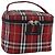 Beauty Case Burberrys Nova Check in Tela Rosso Argento Auth mr2736