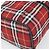 Beauty Case Burberrys Nova Check in Tela Rosso Argento Auth mr2736 - vista 16