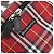 Beauty Case Burberrys Nova Check in Tela Rosso Argento Auth mr2736 - vista 18