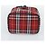 Beauty Case Burberrys Nova Check in Tela Rosso Argento Auth mr2736 - vista 5