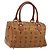 Borsa MCM Vicetos in PVC e pelle marrone oro Auth BA13884 D'oro