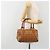 Borsa MCM Vicetos in PVC e pelle marrone oro Auth BA13884 D'oro - vista 22