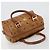 Borsa MCM Vicetos in PVC e pelle marrone oro Auth BA13884 D'oro - vista 6