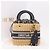 Christian Dior Oblique Jacquard Lady Dior Medium Rattan Navy Auth BA14029SAM Beige Blu navy - vista 12