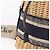 Christian Dior Oblique Jacquard Lady Dior Medium Rattan Navy Auth BA14029SAM Beige Blu navy - vista 19