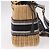 Christian Dior Oblique Jacquard Lady Dior Medium Rattan Navy Auth BA14029SAM Beige Blu navy - vista 4