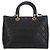 Borsa Christian Dior Canage in pelle di agnello nera e oro Auth 180510SAM Nero D'oro - vista 2