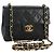 CHANEL Matelasse Chain Shoulder Bag Lamb Skin Black Gold CC Auth 146079SAV Nero D'oro