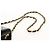 CHANEL Matelasse Chain Shoulder Bag Lamb Skin Black Gold CC Auth 146079SAV Nero D'oro - vista 8