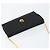 Borsa a tracolla con catena Christian Dior Honeycomb Canvas Black Gold Auth ep12064 Nero D'oro - vista 6