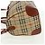 Borsa Boston BURBERRY Nova Check in PVC e pelle 2way Beige Oro Auth 168710V D'oro - vista 4