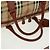 Borsa Boston BURBERRY Nova Check in PVC e pelle 2way Beige Oro Auth 168710V D'oro - vista 6