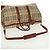 Borsa Boston BURBERRY Nova Check in PVC e pelle 2way Beige Oro Auth 168710V D'oro - vista 8