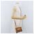 Borsa a Spalla Salvatore Ferragamo Gancini in Pelle Beige Oro Auth BSZ647 - vista 22