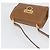 Borsa a Spalla Salvatore Ferragamo Gancini in Pelle Beige Oro Auth BSZ647 - vista 7
