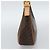 Céline Borsa CELINE Macadam Canvas PVC Pelle Marrone Oro Auth 187973V D'oro - vista 5