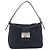 FENDI Mamma Baguette Shoulder Bag Canvas Navy Silver Auth 187625V Silvery Navy blue - view 2