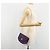 Borsa a Spalla CHANEL con Catena Satin Viola Oro CC Auth 185314 D'oro Porpora - vista 26
