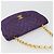 Borsa a Spalla CHANEL con Catena Satin Viola Oro CC Auth 185314 D'oro Porpora - vista 6