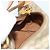 Céline Pochette CELINE Macadam Canvas PVC Beige Oro Auth 176668A D'oro - vista 15