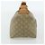Céline Pochette CELINE Macadam Canvas PVC Beige Oro Auth 176668A D'oro - vista 4