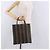 Pequin FENDI Pecan Canvas Handtasche PVC Braun Schwarz Authentisch 190920 - Ansicht 21