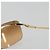Céline Gafas de sol sin montura CELINE C Macadam Metal Marrón Oro Auth BA14022V Castaño Dorado - vista 9