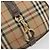 Borsa a Spalla Burberrys Nova Check in Tela Beige e Oro Auth 191050 D'oro - vista 17