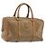 Céline Bolsa CELINE Macadam Canvas PVC Bege Ouro Auth 186674 Dourado