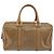 Céline Bolsa CELINE Macadam Canvas PVC Bege Ouro Auth 186674 Dourado - vista 2