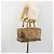 Céline Bolsa CELINE Macadam Canvas PVC Bege Ouro Auth 186674 Dourado - vista 22